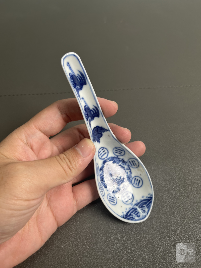 清光绪 青花龙纹羹匙 - 图6